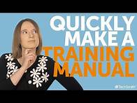Video thumbnail for How to Make a Training Manual - Quick and Easy