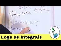 Video thumbnail for Logarithm as an Integral