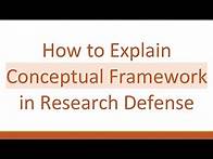 Video thumbnail for How to Explain Conceptual Framework in Research Defense