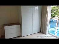 Video thumbnail for IKEA Pax FARVIK White Glass Sliding Door Wardrobe Design
