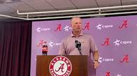 Video thumbnail for Kalen DeBoer Opening Statement- Sept. 16, 2024