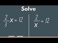 Video thumbnail for Steps for Solving One Step Equations with Fractions