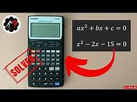 Video thumbnail for How To Solve Quadratic Equations Using a Calculator | Casio fx5800P