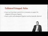 Video thumbnail for Module 6.6: Collateral Estoppel Issue Preclusion