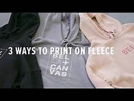 Video thumbnail for Custom Sweatshirts - 3 Ways to Print on Fleece Fabric