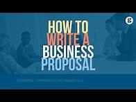 Video thumbnail for How to Write a Business Proposal