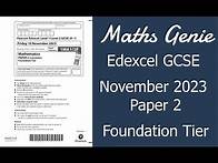 Video thumbnail for Edexcel Foundation Paper 2 November 2023 Exam Walkthrough