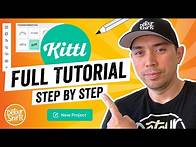 Video thumbnail for How To Use Kittl for Beginners for Print on Demand |Full Step by Step Tutorial from Beginning to End