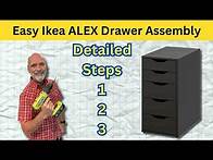 Video thumbnail for How to Build the IKEA Alex Drawer Unit: Easy Step-by-Step Assembly Guide