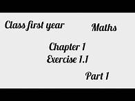 Video thumbnail for math chapter 1 exercise 1.1|first year| kpk board