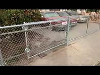 Video thumbnail for Chain Link Fence and Rolling Gate