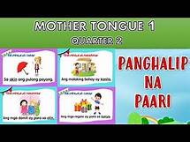 Video thumbnail for MOTHER TONGUE 1 - QUARTER 2 | PANGHALIP NA PAARI || TEACHER MHARIE