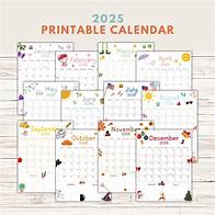 Video thumbnail for Calendar 2025, Printable Daily Calendar, Family Planner, Kids Yearly Wall Calendars, Cute Digital Monthly Planner, Editable April Calendar - Etsy