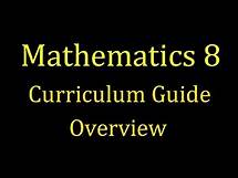Video thumbnail for Mathematics | Grade 8 | Curriculum Guide Overview