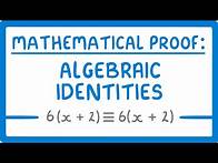 Video thumbnail for GCSE Maths - How to Prove Algebraic Identities - Proof Part 2