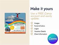 Video thumbnail for DIY Cruise Travel Flyer | Carnival Cruise | Cruise Agency Marketing | Travel Agent Flyer Template | Canva - Etsy