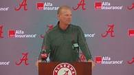 Video thumbnail for Watch Coach DeBoer and coordinators preview Alabama football’s SEC road matchup against Oklahoma. #RollTide | @AlabamaFTBL