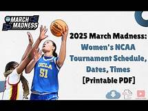 Video thumbnail for NCAA Tournament 2025: Printable Women’s March Madness Bracket [PDF]
