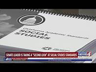 Video thumbnail for Senate leader is taking a "second look" at social studies standards