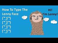 Video thumbnail for How To Type Lenny Face ( ͡° ͜ʖ ͡°) - SECRET Shortcut