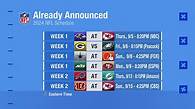 Video thumbnail for What stands out among announced Week 1 and Week 2 games? | 'GMFB'