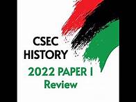 Video thumbnail for CSEC History Paper 1 MAY 2022 REVIEW