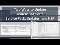 Video thumbnail for SC01. Two Ways to Update Siemens TIA Portal Service Pack, Updates, HSP Support Packages