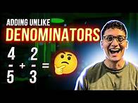 Video thumbnail for How to Add Fractions with Unequal Denominators