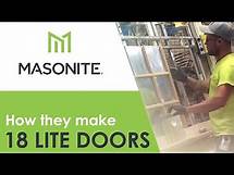 Video thumbnail for How Masonite Makes Their 18 Lite Doors