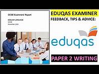 Video thumbnail for Paper 2 Writing: EDUQAS EXAMINER FEEDBACK, TIPS & ADVICE (GCSE English Language)
