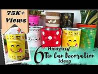 Video thumbnail for DIY 6 Amazing Tin Can Decoration Ideas | Tin can crafts | Recycled Tin Can Craft Ideas | Craftdil