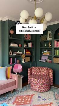 Video thumbnail for DIY IKEA Built-In Arched Bookshelves Hack