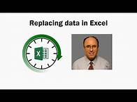 Video thumbnail for How to replace or substitute data in Excel