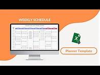 Video thumbnail for Weekly Schedule Excel Template