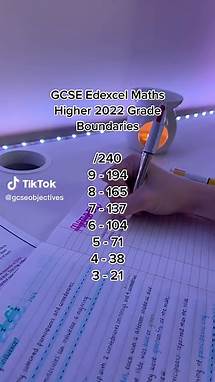 Video thumbnail for GCSE Edexcel Maths Higher 2022 Grade Boundaries ✨ #gcse #maths #gcsemaths #mocks #exams #school #study #studytok #gradeboundaries #uk #share #fyp #foryou #gcseobjectives #college #alevels