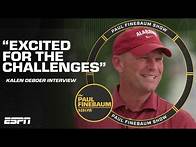 Video thumbnail for Kalen DeBoer on replacing Nick Saban and preparation for 2024 season | The Paul Finebaum Show