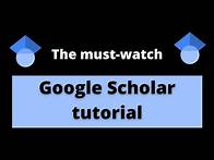 Video thumbnail for How to use Google Scholar to find articles | Simple vs Advanced searches, Alerts, and more!