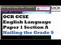Video thumbnail for Improving Responses to Q1-4, Section A - OCR GCSE English Language Paper 1