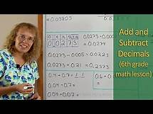 Video thumbnail for Add and subtract decimals (6th grade math)