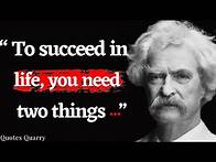 Video thumbnail for 36 Quotes from Mark Twain that are worth listening: To Life_changing quotes_@quotes_official