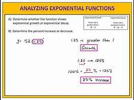 Video thumbnail for Exponential Functions: Identify Growth or Decay and Percentage