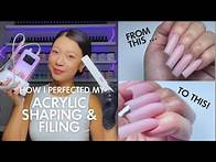 Video thumbnail for How I Perfected My Filing & Shaping Coffin Acrylic Nails