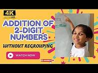 Video thumbnail for Addition of 2-Digit Numbers Without Regrouping | Double-Digit Addition for Kids | Vertical Addition