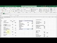 Video thumbnail for Make financial statements in Excel from a General Journal