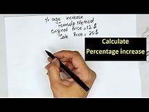 Video thumbnail for How to Calculate Percentage Increase -