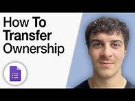 Video thumbnail for How to Transfer Ownership of a Google Form [2025 Full Guide]