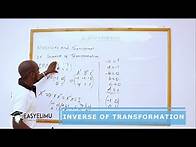 Video thumbnail for Matrices and Transformations - Form 4 Mathematics EasyElimu