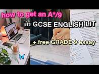 Video thumbnail for How to get a 9 in GCSE English Literature 2023 + Free Essay | gcse advice, english unseen text