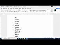 Video thumbnail for How to Use Bullets in Microsoft Word Complete Tutorial for Beginners Part 06