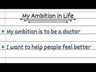 Video thumbnail for 10 Lines on My Ambition in Life | 10 Lines on My Aim in Life | Writing Salon